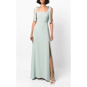 Reformation 'Westerly' Green Square Neck Dress Size 0